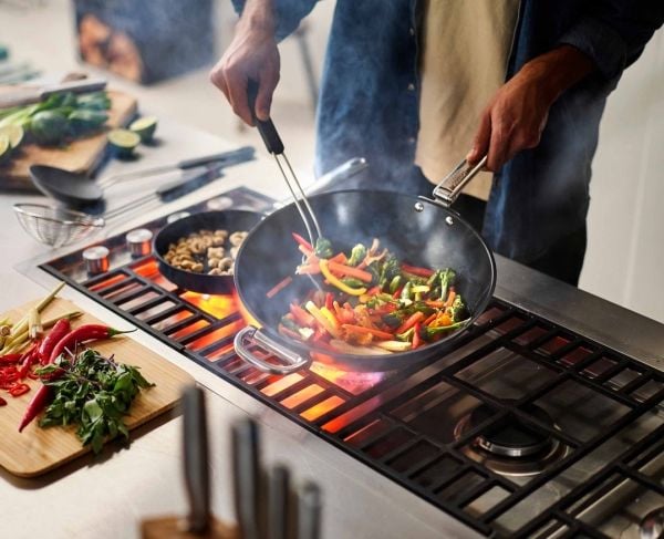 Joseph Joseph Space, Pyöreä, Wok/Stirfry-pannu, Sininen, Keraaminen, 232 °C, Alumiini