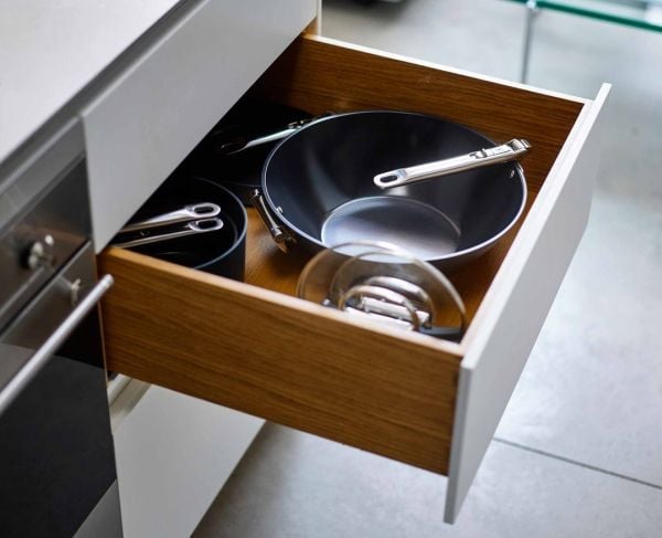 Joseph Joseph Space, Pyöreä, Wok/Stirfry-pannu, Sininen, Keraaminen, 232 °C, Alumiini