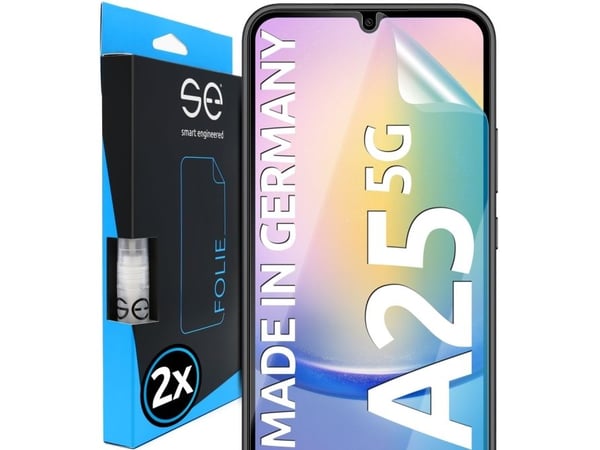 Smart Engineered SE0-F0101-0487-23-M, Samsung, Galaxy A25 5G, Slagbestandig, Ripebestandig, Sjokkresistent, Gjennomsiktig, 2 stykker