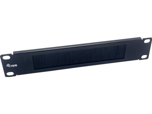 Equip 327532, Børstepanel, Sort, Stål, 1U, China, 25,4 mm