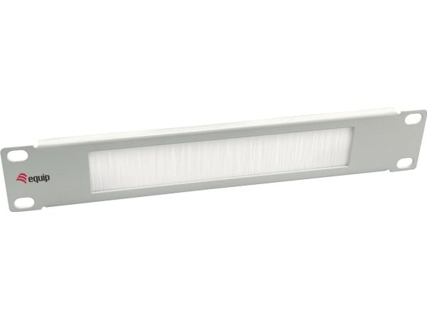 Equip 327533, Børstepanel, Lysegrå, Stål, 1U, China, 25,4 mm