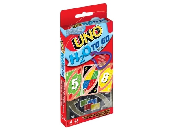 Mattel Games UNO H2O to Go korttipeli, vedenkestävä