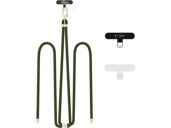 Tech-Protect TECH-PROTECT C7S rope crossbody-rem hunter green/gold
