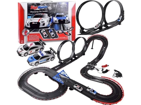 Elektrisk bilbana 2 bilar RC0620 – 8 m bana – AUDI-slinga
