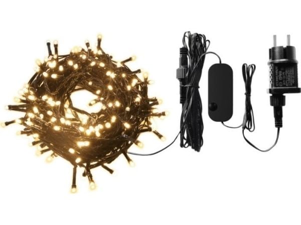 WOOX R5168, 200 lamper, LED, Varm hvit, 2500 K, 100°, 230 lm