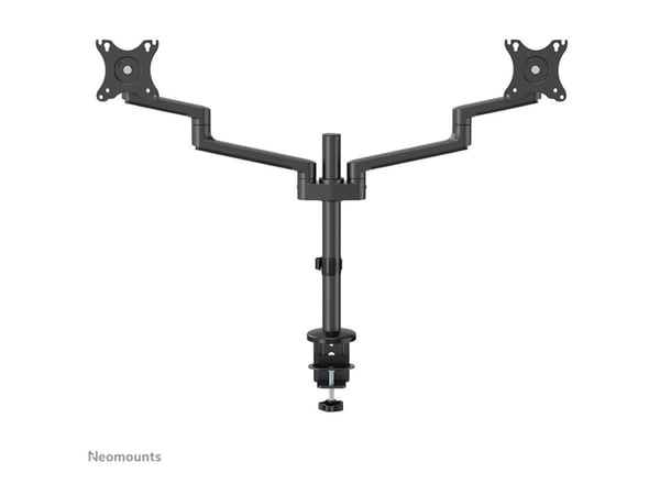 Neomounts DS60-425BL2 - Monteringssett (leddarm) - full bevegelse - for 2 skjermer - stål - svart - skjermstørrelse: 17"-27" - skrivebordsmonterbar