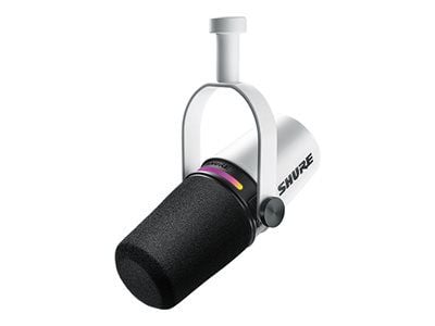 Shure MV7+ - Mikrofon - 3-stifts XLR, USB - hvit - OBS Sertifisert, MFi Certified Shure MV7+ - Mikrofon - 3-stifts XLR, USB - hvit - OBS Sertifisert, MFi Certified