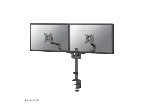 Neomounts DS60-425BL2 - Monteringssett (leddarm) - full bevegelse - for 2 skjermer - stål - svart - skjermstørrelse: 17"-27" - skrivebordsmonterbar
