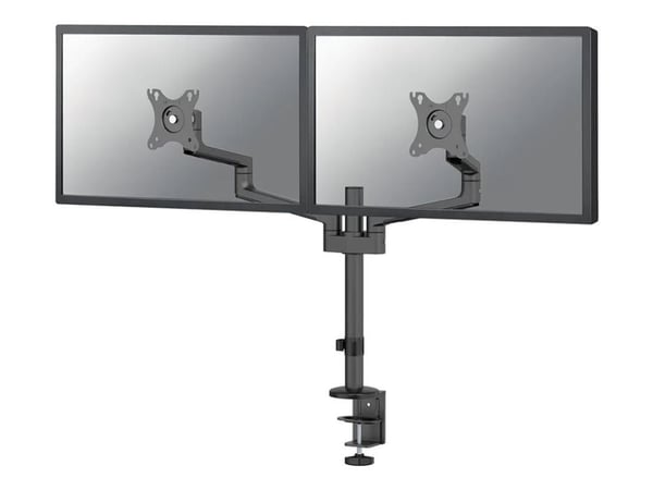 Neomounts DS60-425BL2 - Monteringssett (leddarm) - full bevegelse - for 2 skjermer - stål - svart - skjermstørrelse: 17"-27" - skrivebordsmonterbar