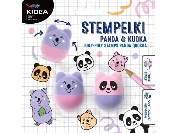 Derform stempelsett wanka wstanka panda kuoka Kidea
