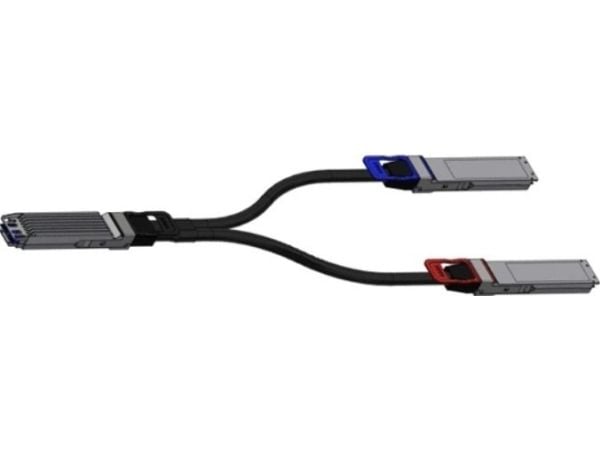 NVIDIA - 800GBase direktkoppad delare - OSFP (hane) till OSFP (hane) - 2 m - halogenfri, passiv, platt överdel