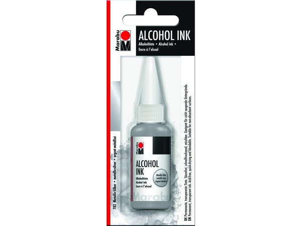 Alcohol Ink 20 ml, metallic-sølv 782