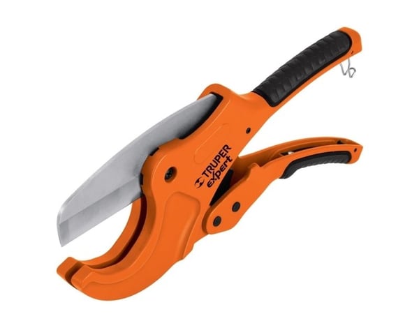 Truper plastrørkutter med skjærmekanisme, solid metallkropp i rustfritt stål, for rør opptil 63 mm