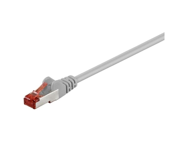 Goobay 93569, 1 m, Cat6, S/FTP (S-STP), RJ-45, RJ-45, Grå