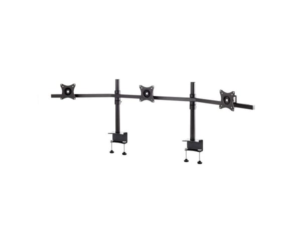 EDBAK SV11 - Monteringssett - for 3 skjermer - metall - skjermstørrelse: 19"-27" - skrivebordsmonterbar