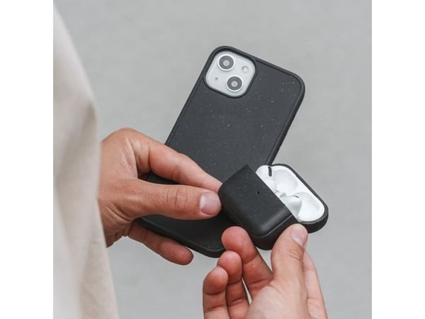 Woodcessories Bio Case, Suojus, Apple, iPhone 14 Plus, 17 cm (6.7"), musta