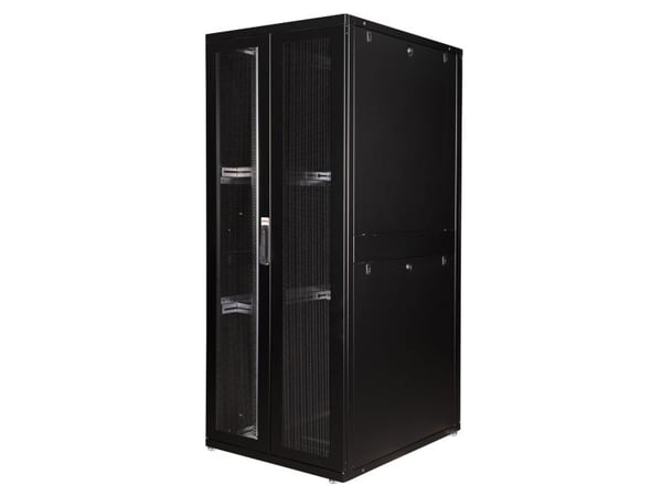 ROLINE 26.21.0158, Frittstående hylle, 42U, 1000 kg, Justerbare bein, 125,8 kg, Sort