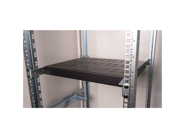 ROLINE 26.21.0119, Rackhylle, Sort, Stål, 50 kg, 1U, 485 mm