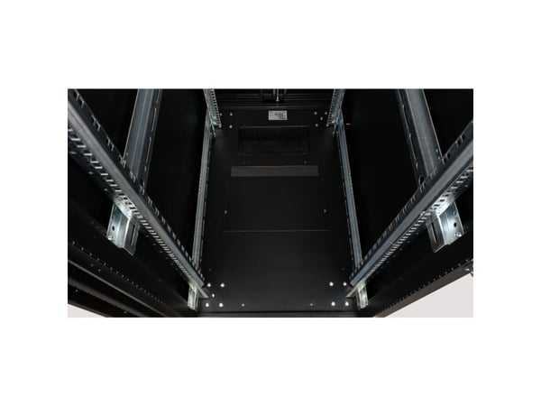 ROLINE 26.21.0162, Frittstående hylle, 42U, 1000 kg, Justerbare bein, 100 kg, Sort