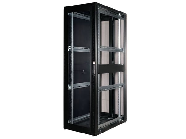 ROLINE 26.21.0162, Frittstående hylle, 42U, 1000 kg, Justerbare bein, 100 kg, Sort