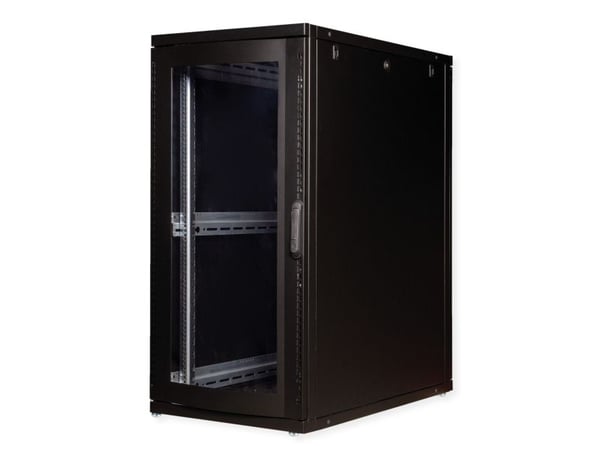 ROLINE 19-tums serverrack 26 U, 600x1000 BxD svart Perspex