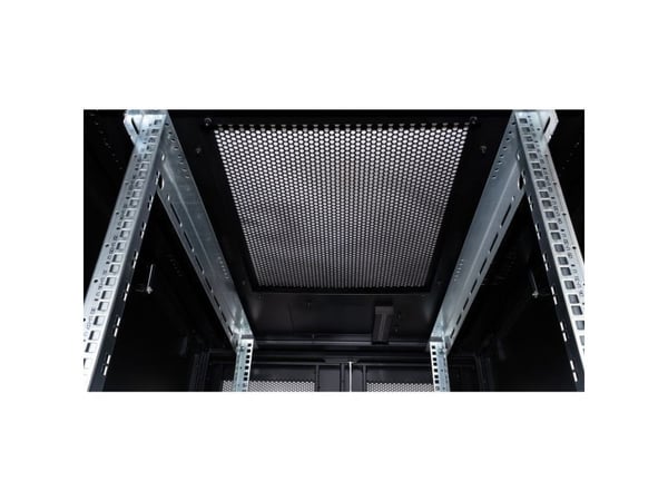 ROLINE 26.21.0168, Frittstående hylle, 36U, 1000 kg, Justerbare bein, 101 kg, Sort