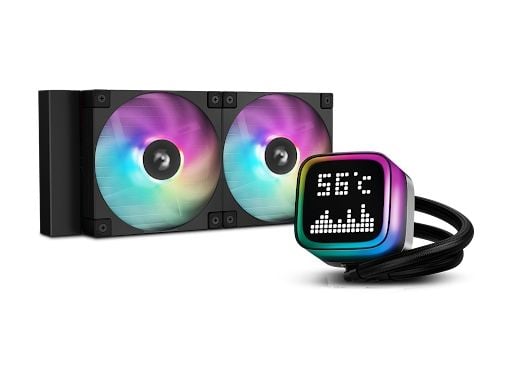 DeepCool R-LP240-BKMSNC-G-1, All-in-one-nesteenjäähdytin, 12 cm, musta
