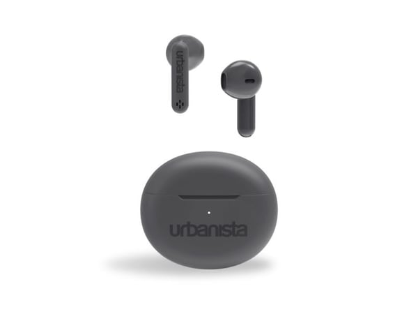 Urbanista Austin - True wireless-hodetelefoner med mikrofon - i øret - Bluetooth - stormgrå