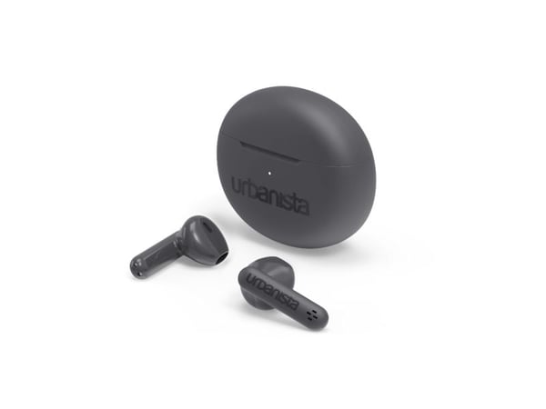 Urbanista Austin - True wireless-hodetelefoner med mikrofon - i øret - Bluetooth - stormgrå