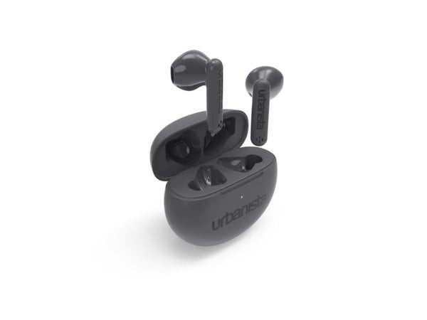 Urbanista Austin - True wireless-hodetelefoner med mikrofon - i øret - Bluetooth - stormgrå