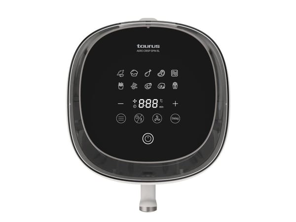 Taurus Aero Crisp Spin, Varmluftsfrityr, 6 l, ActiFry, 80 °C, 200 °C, 60 min