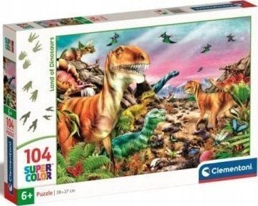 Clementoni Clementoni Puzzle 104el Super Dinosaur Land 25768