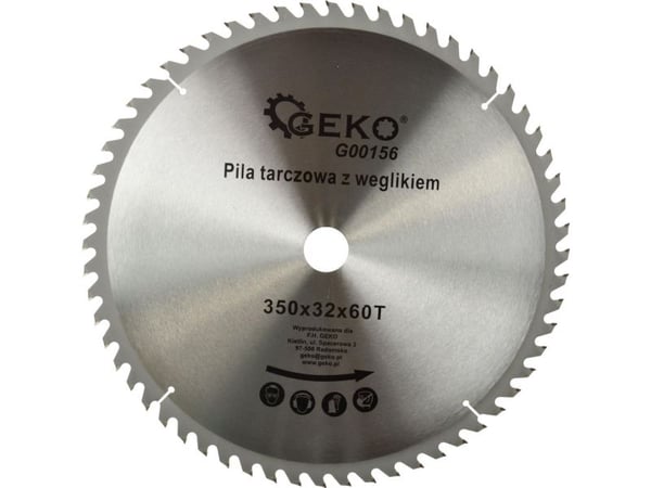 Geko Wood skive 350 x 32 mm 60 tenner (G00156)