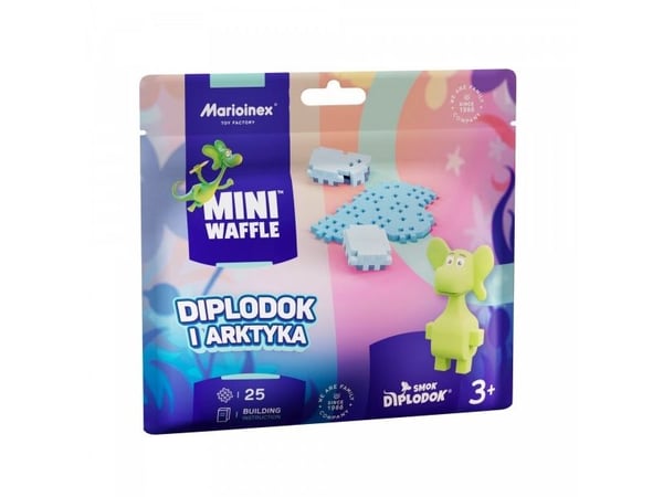 Marioinex Marioinex Dragon Diplodocus and the Arctic mini konstruksjonsblokkskiver, 25 stk.