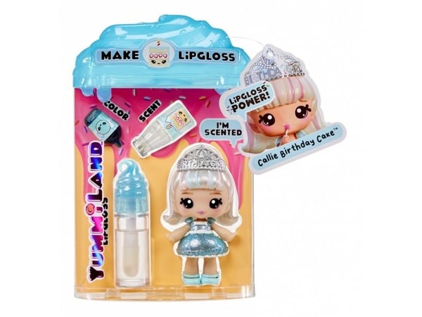 MGA Yummiland Lipgloss Doll Callie Birthday Cake 120704