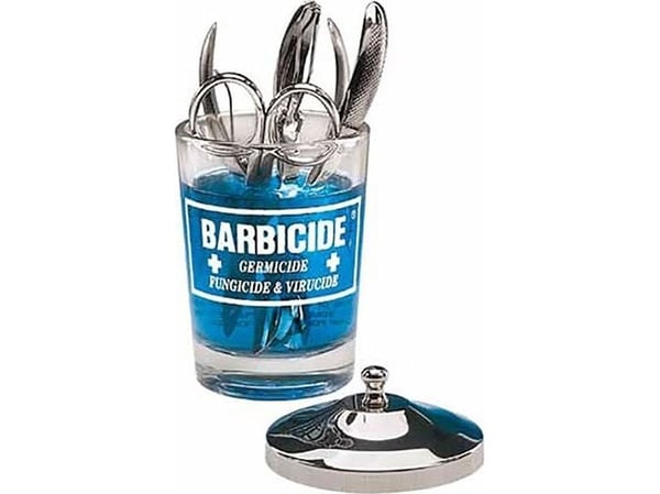 Barbicide glassbeholder for desinfeksjon Barbicide 120 ml