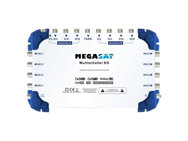 Megasat Multiswitch 9/8 - Satellitt / jordsignalsmultisvitsj