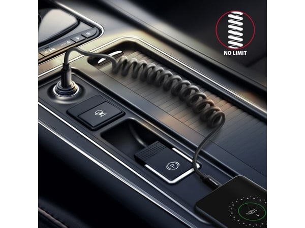 AXAGON BUCM-CM20TB - USB-kabel - USB-C (hann) til USB-C (hann) - USB 2.0 - 20 V - 3 A - vridd, USB Power Delivery (60W) - svart