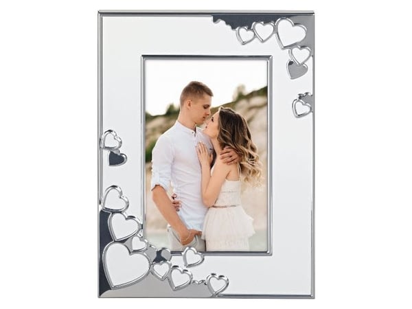 Hama Valentine, Enkel bilderamme, Aluminium, Hvit, Bord, Vegg, 13 x 18 cm, Rektangulær
