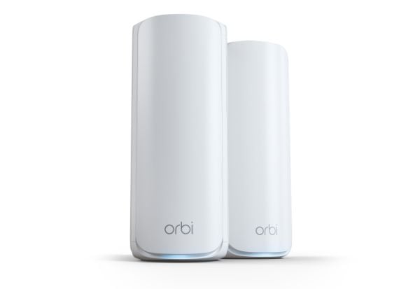 NETGEAR Orbi 770 Series RBE772 - Wi-Fi-system - (ruter, utvider) - inntil 4500 kvadratfot - maske 1GbE, Wi-Fi 7 Multibånd