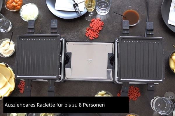 UNOLD 48755 Flying Raclette - Raclette - 1.3 kW - antrasitt/oransje
