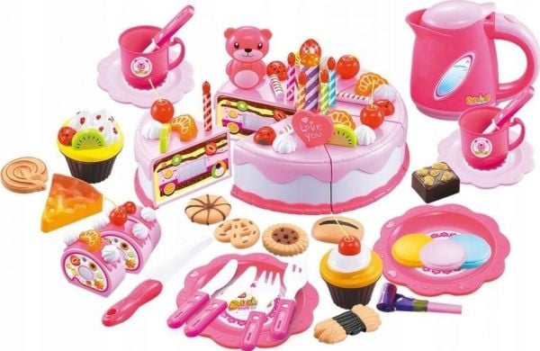 Multistore presentset till födelsedag - tårta att skära i 80 delar