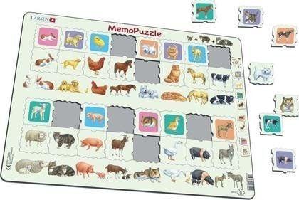 Larsen Maxi Memo Mother and Baby animal Duo 32 pcs Puzzle