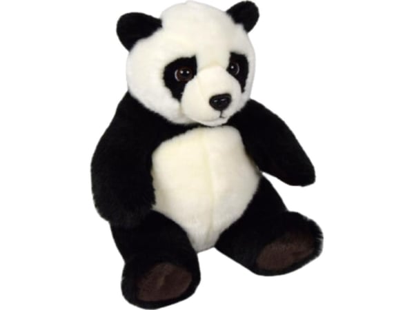 Dubi söt kattmaskot/panda mjuk plysch 28 cm vit-svart