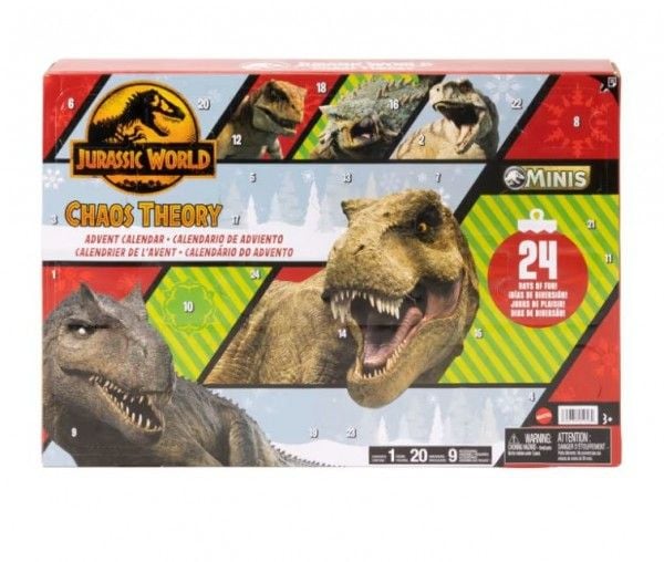 Mattel Jurassic World Minis -joulukalenteri 2024 JBG37, 24 kpl