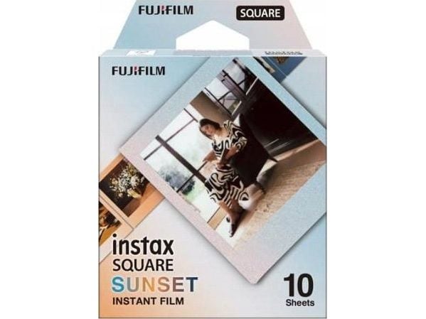 Fujifilm Instax Square Sunset - Hurtigvirkende fargefilm - instax square - ISO 800 - 10 eksponeringer