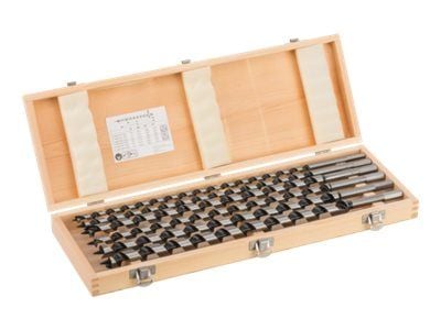 Bosch - Borsett - for bløtt tre, løvtre - vribordel - 6 deler - 10 mm, 12 mm, 14 mm, 20 mm, 18 mm, 16 mm - heksagonal - lengde: 450 mm