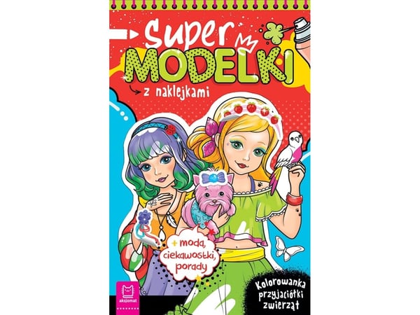 Aksjomat Supermodeller med klistremerker Fargerike dyrevenner 37941