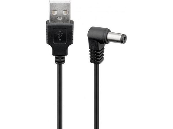 Goobay USB-A - DC 5,5 x 2,1 mm 0,5 m USB-kabel Svart (RB55154)