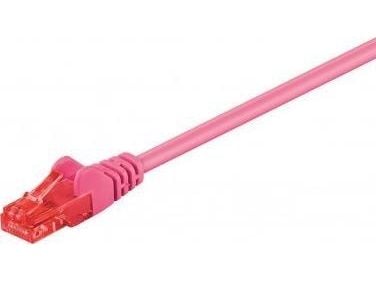 Goobay 95276, 3 m, Cat6, U/UTP (UTP), RJ-45, RJ-45, Magenta